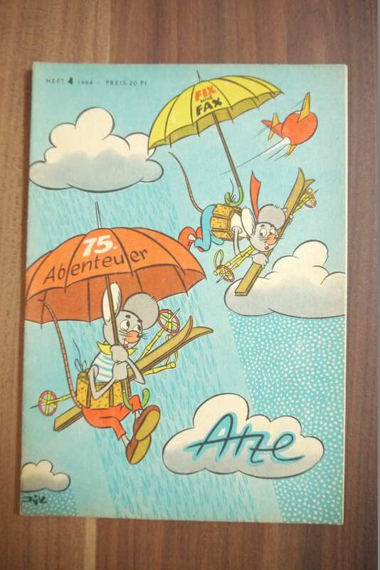 Atze 75 Abenteuer Fix und Fax 1964 Heft 4 DDR Zeitschrift Kinder Comic