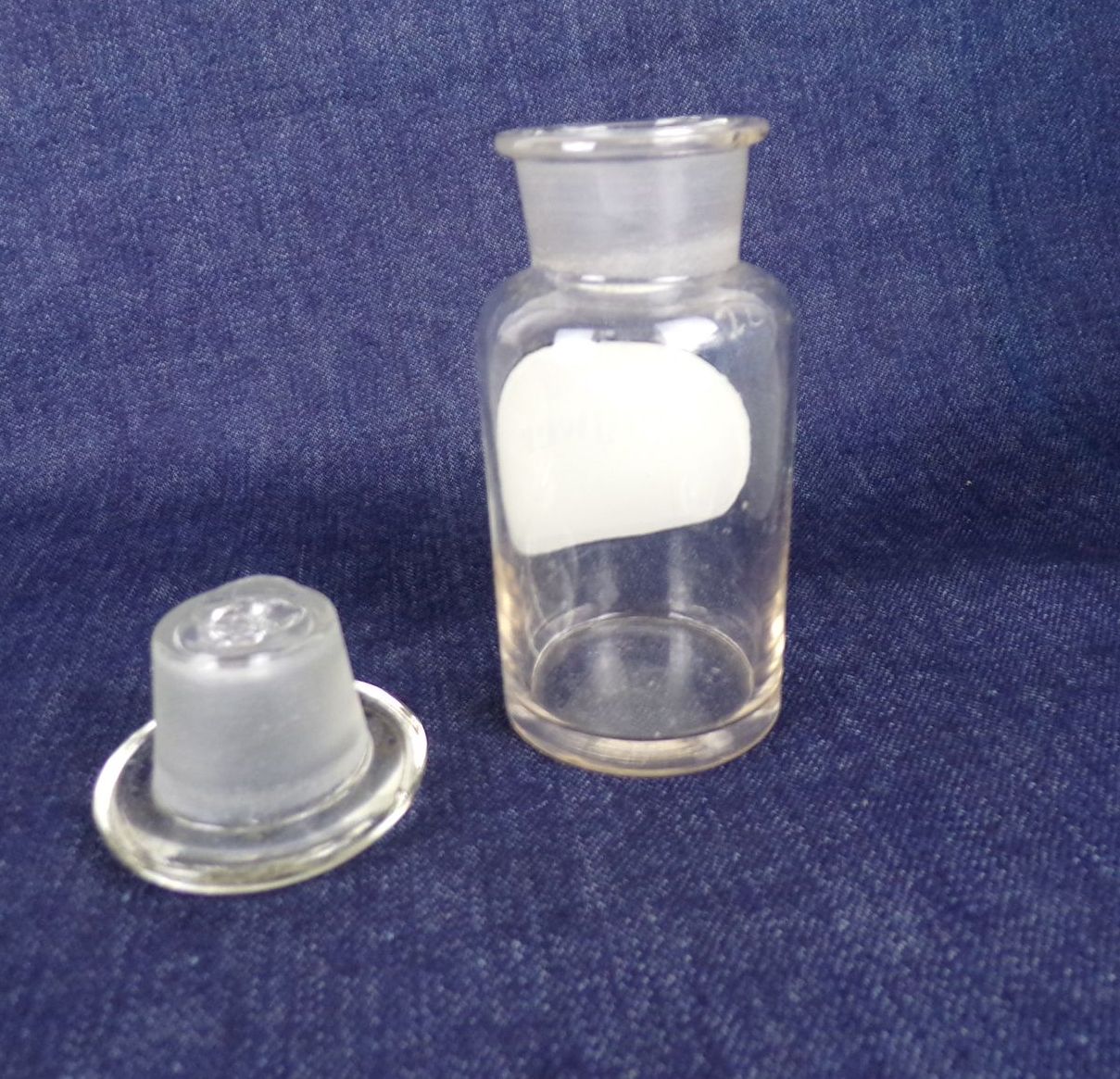Alte Vorratsgefäß Ingwer Apothekerflasche 100 ml Glas Vintage Deko