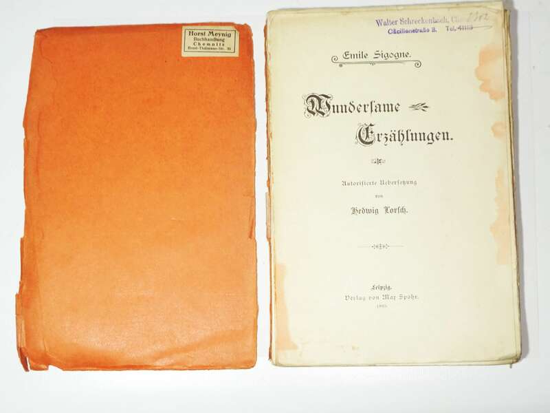 Emile Signone Wundersame Erzählung EA Lorsch Philosophie Spirituismus