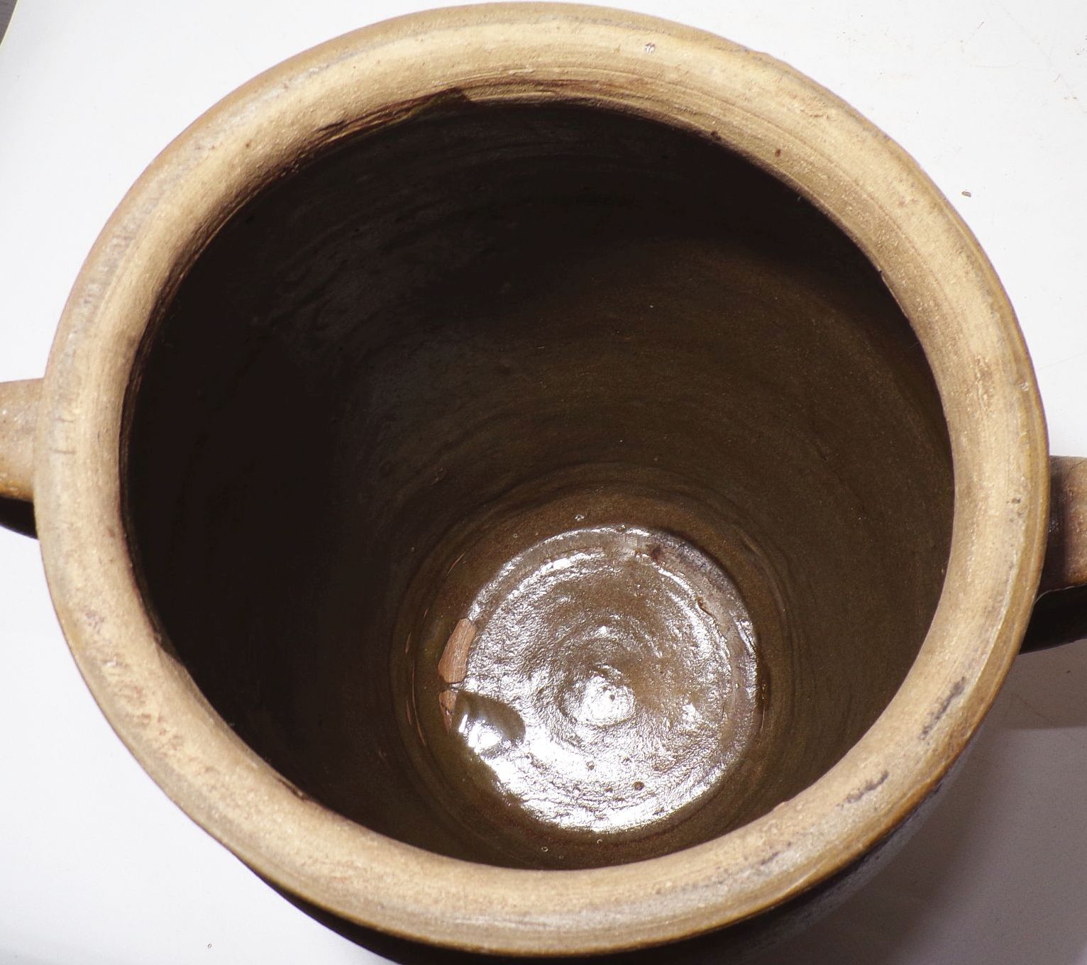 Alter Steinguttopf Einlegetopf Keramik Behälter Pflanzgefäß Gartendeko