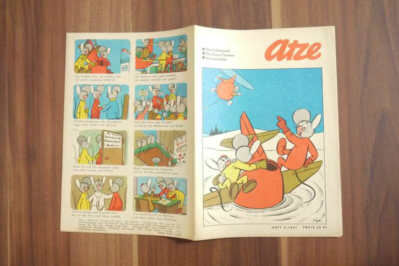 Atze DDR Heft 1967 Heft 3 Das Todeszrteil Die Blaue Flamme Comic