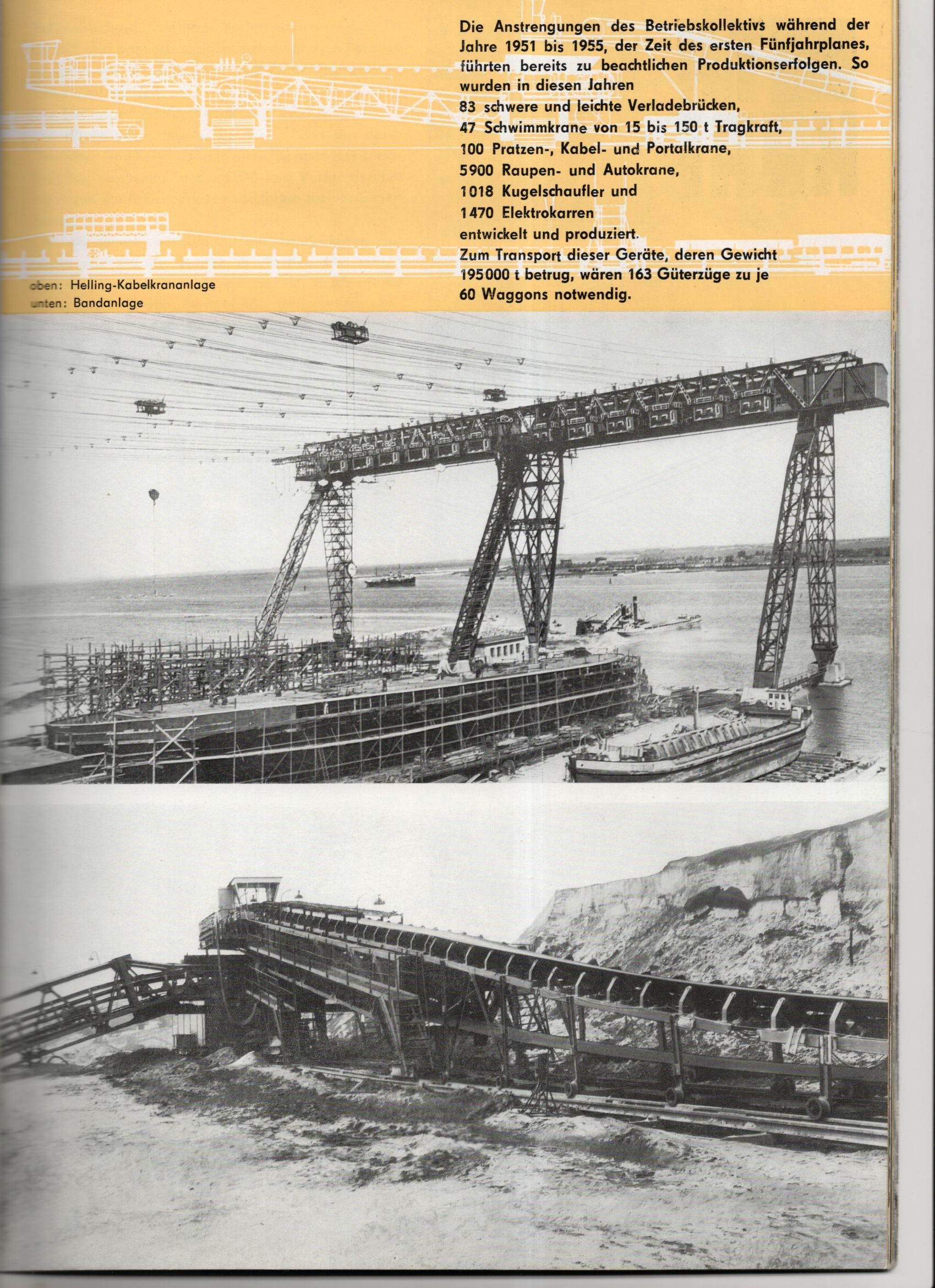 TAKRAF Leipzig 20 Jahre VEB VTA 1974 Tagebau Förderanlagen Transportanlagen TAKRAF Leipzig 20 Jahre VEB VTA 1974 Tagebau Förderanlagen Transportanlagen