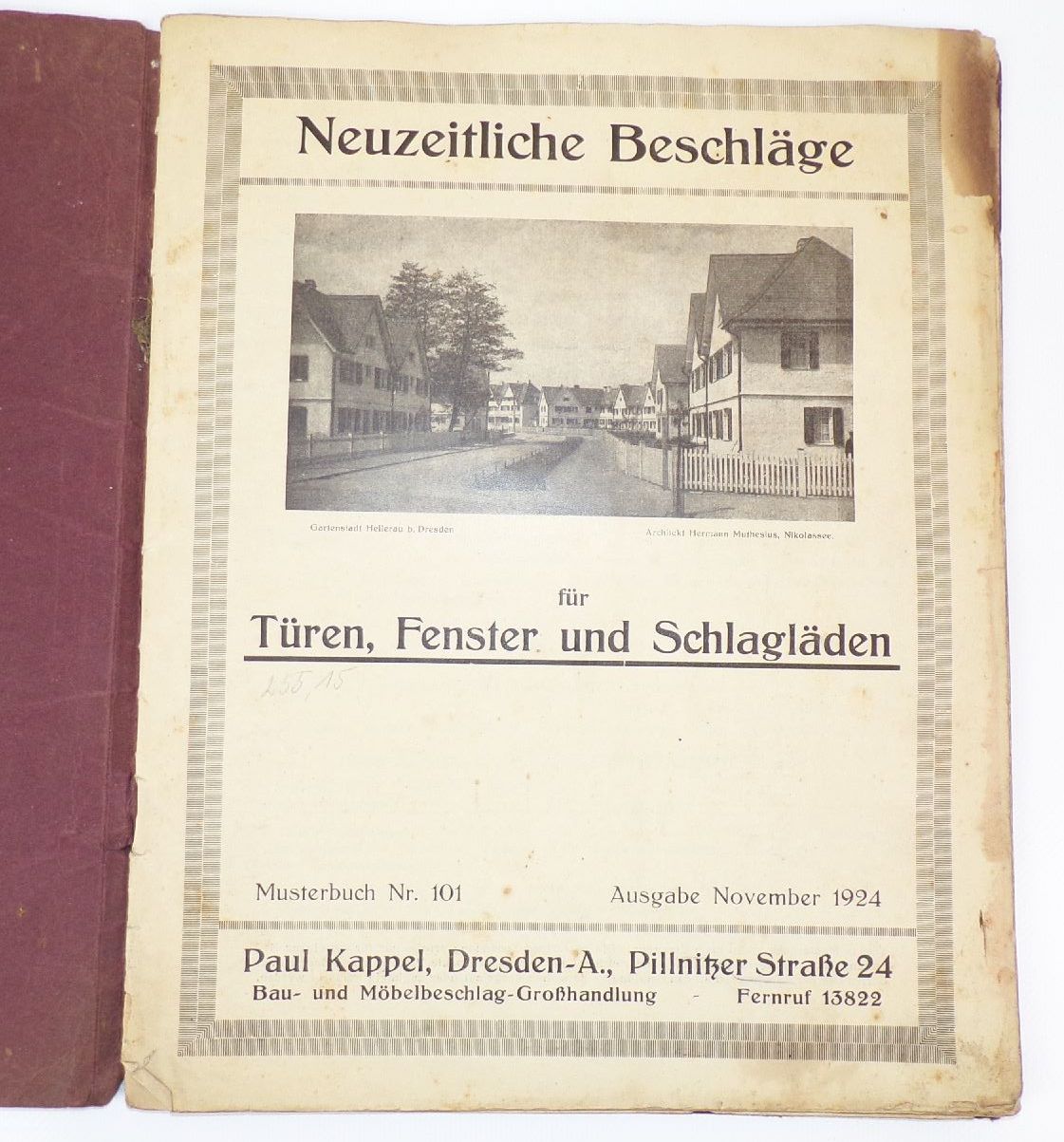 Alter Katalog Musterbuch Paul Kappel Dresden Fensterbeschläge Türbeschläge
