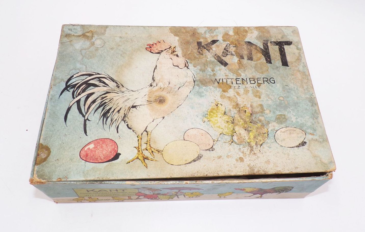 Kant Wittenberg Schokolade alte Schachtel Box um 1930 Reklame Sammler 