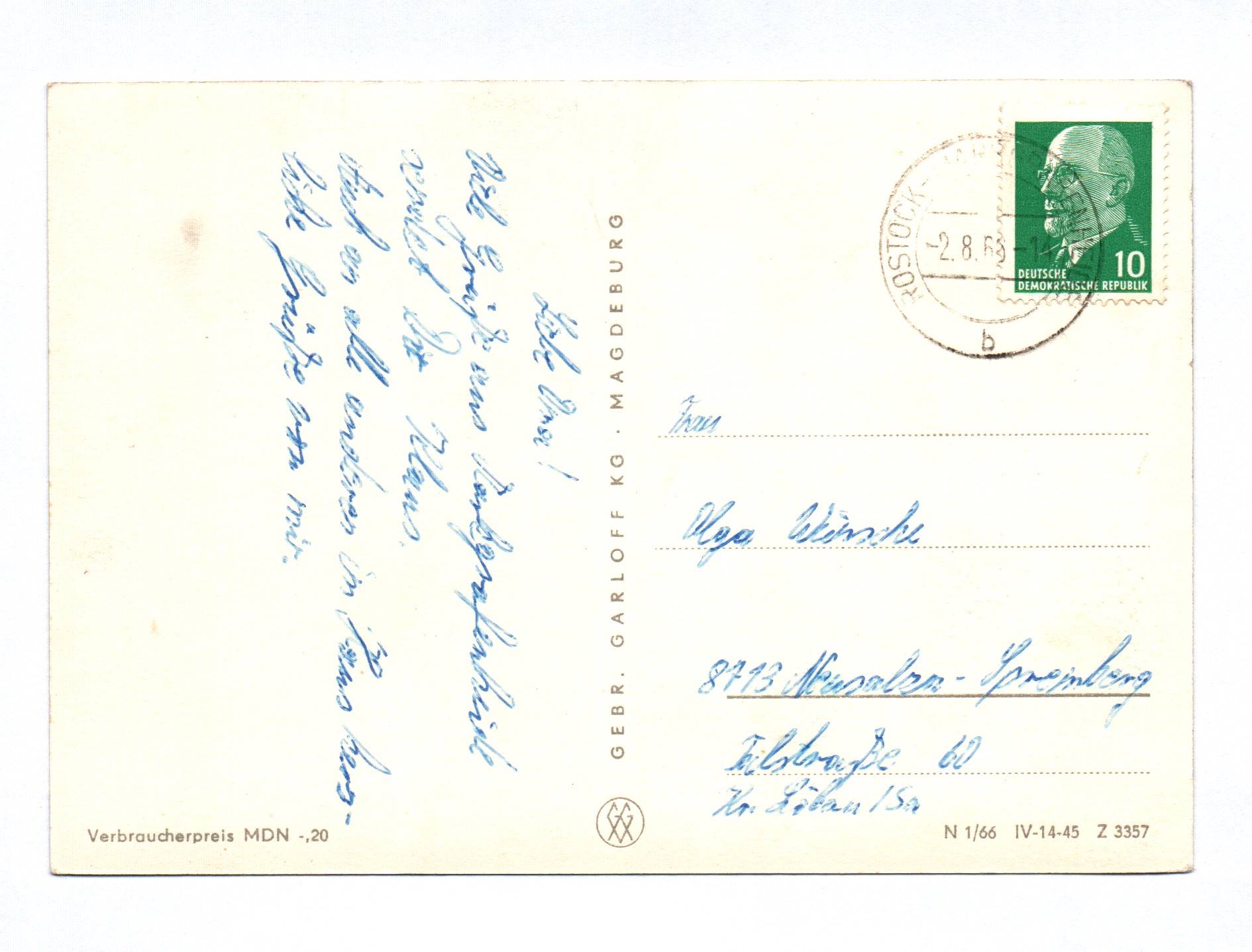 Ak Urlauberschiff Völkerfreundschaft DDR 1968