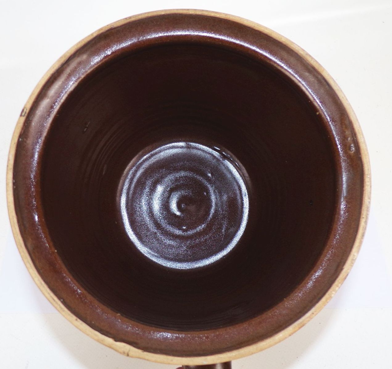 Irdenes Gefäß Henkel Braun bäuerlich Landhaus Deko urig