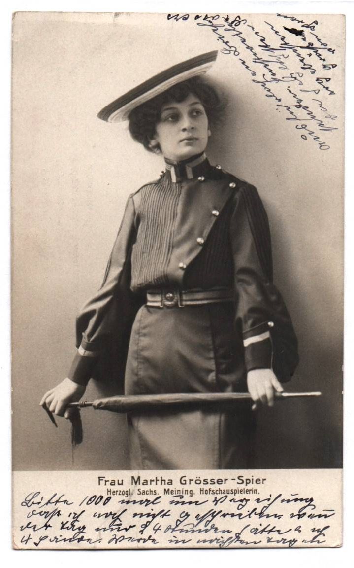 Schauspieler Ak Martha Grösser Spier 1905 Autograph 