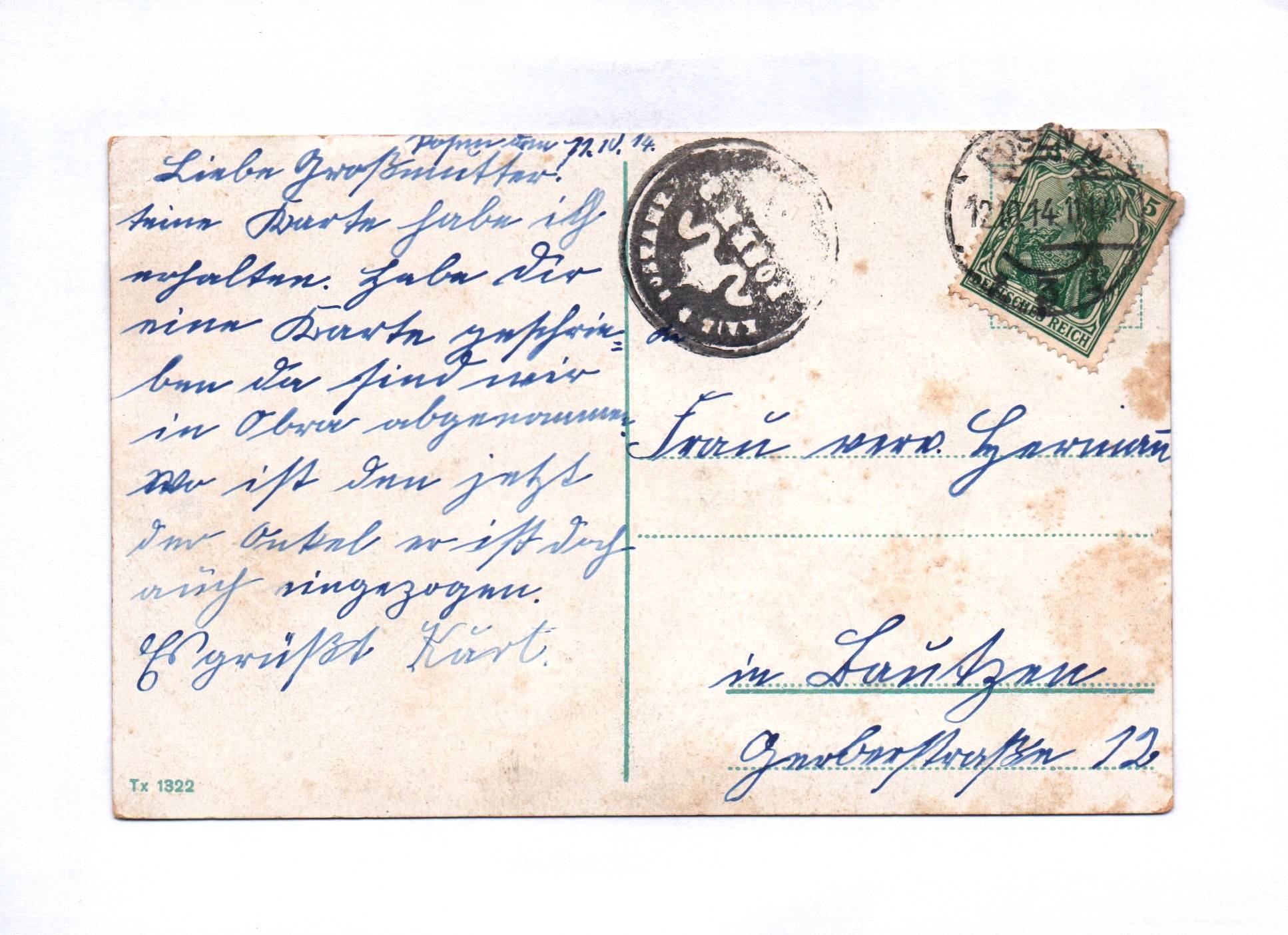 Ak Posen Totalansicht 1914 Poznan Polen Ak Posen Totalansicht 1914 Poznan Polen