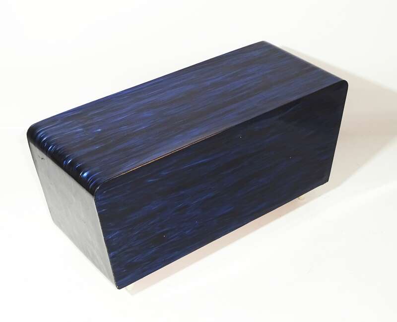 DDR Nähschrank Schubladenschrank Blau Rockabilly 1960er Vintage Retro Look 