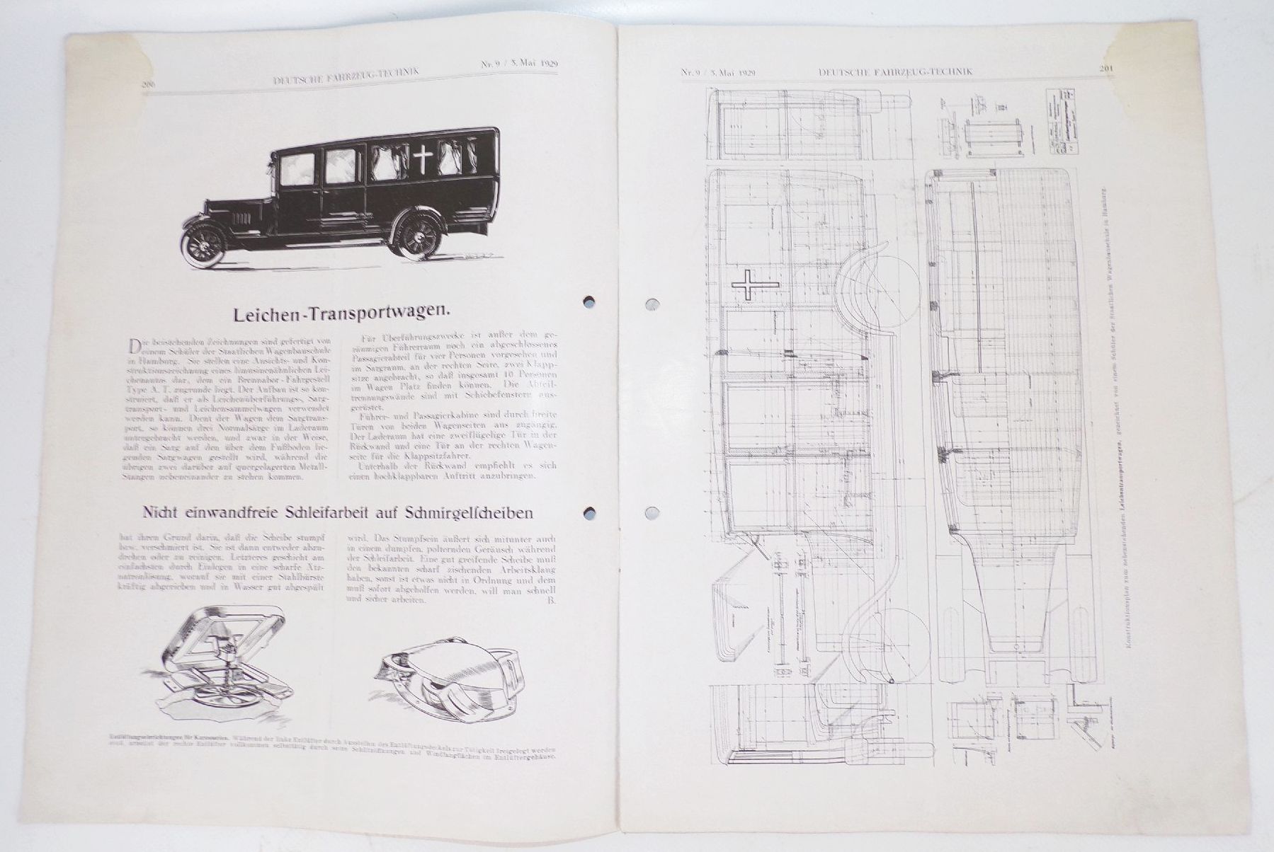 Deutsche Fahrzeug Technik 1926 Zeitschriften Automobil KFZ Oldtimer 