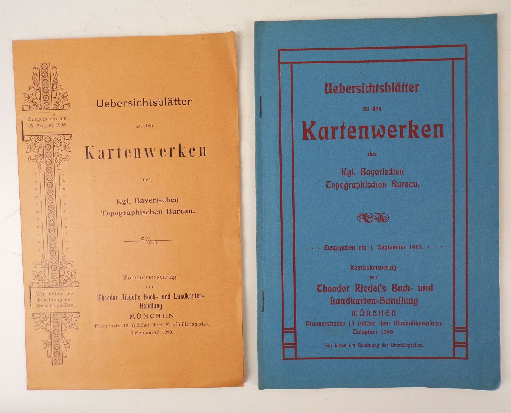 Sammlung Kartografie Bayern um 1900 bis 1930 Landkarten Verzeichnisse Sammlung Kartografie Bayern um 1900 bis 1930 Landkarten Verzeichnisse