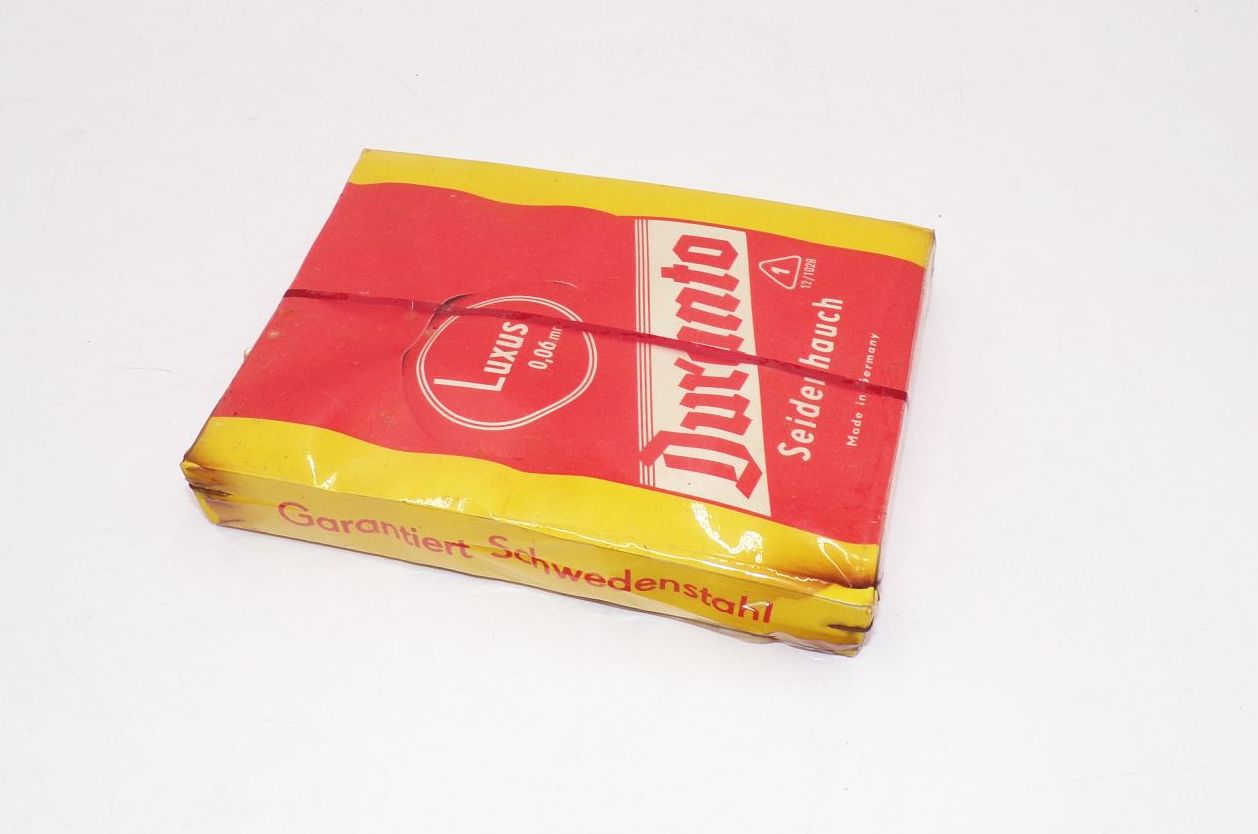 Alte Rasierklingen Duranto Seidenhauch DDR 200 Stück NOS