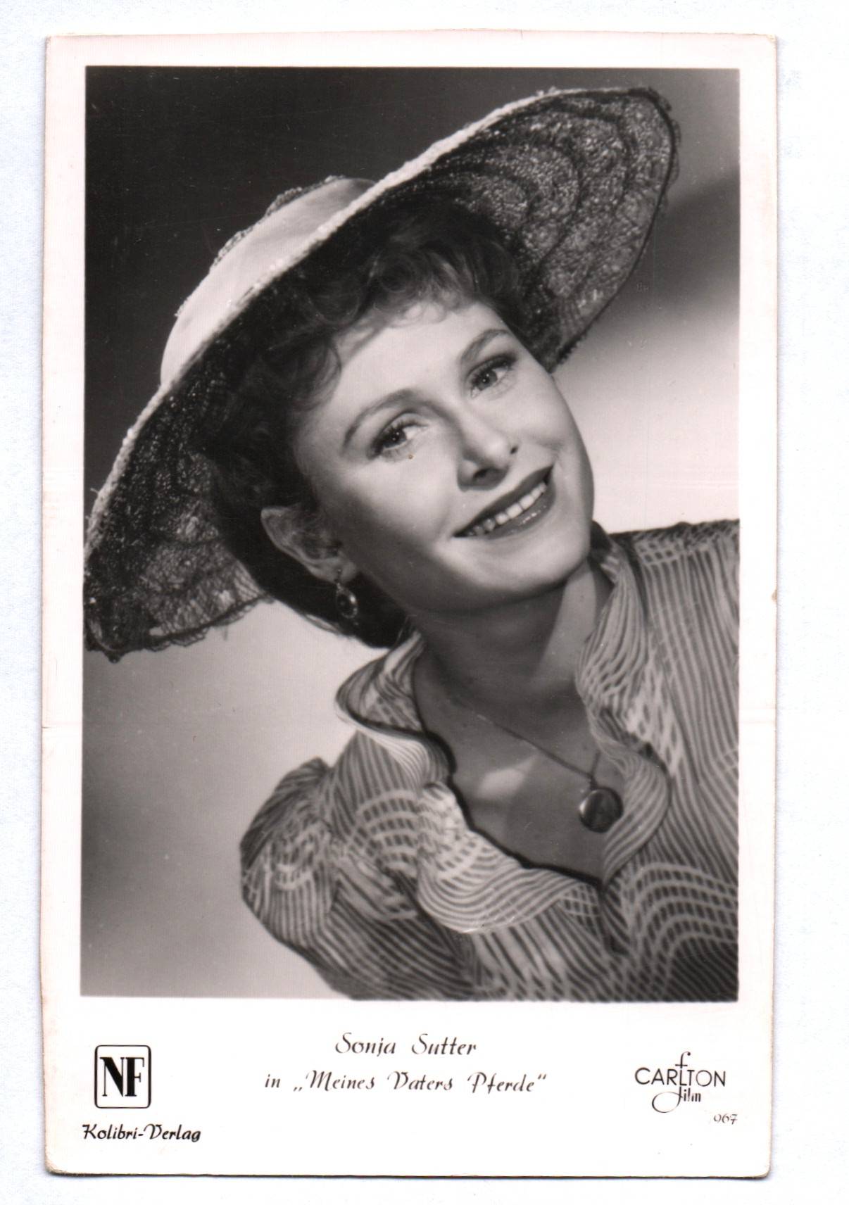 Ak Sonja Sutter Carlton Film Schauspielerin Kolibri