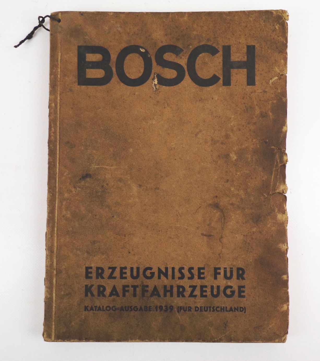 Alter Bosch Katalog Erzeugnisse für Kraftfahrzeuge 1939 Oldtimer Auto Zubehör
