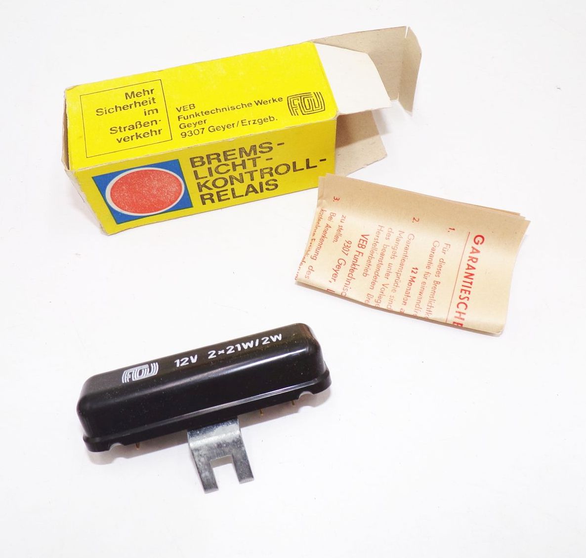 Bremslicht Kontrollrelais 12 Volt DDR 