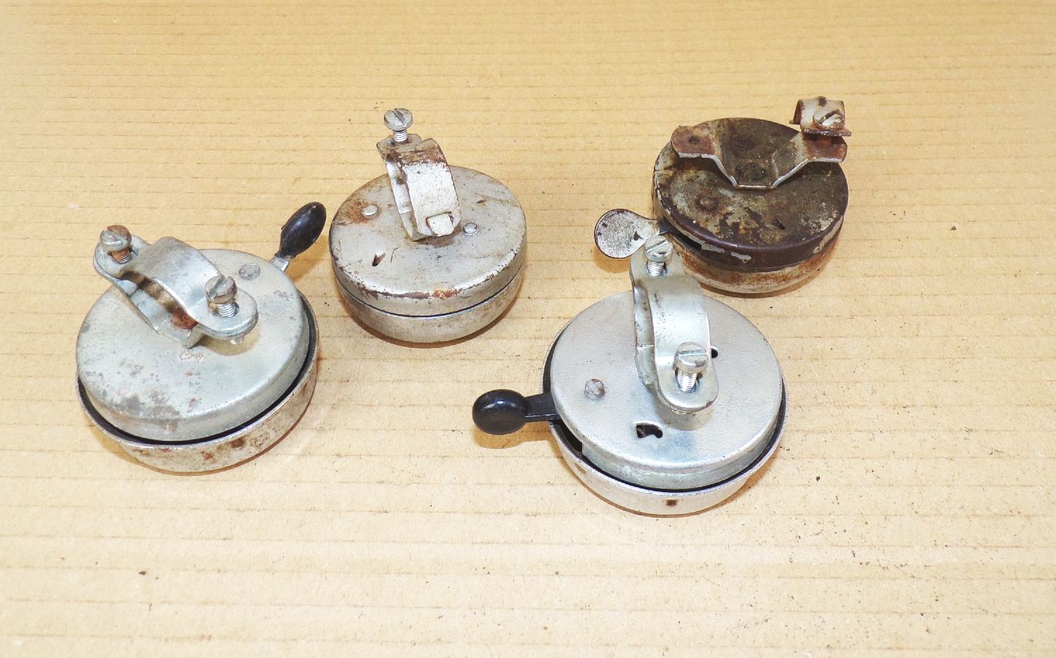 4 x alte Fahrradklingel Läute Schelle Glocke bicycle 
