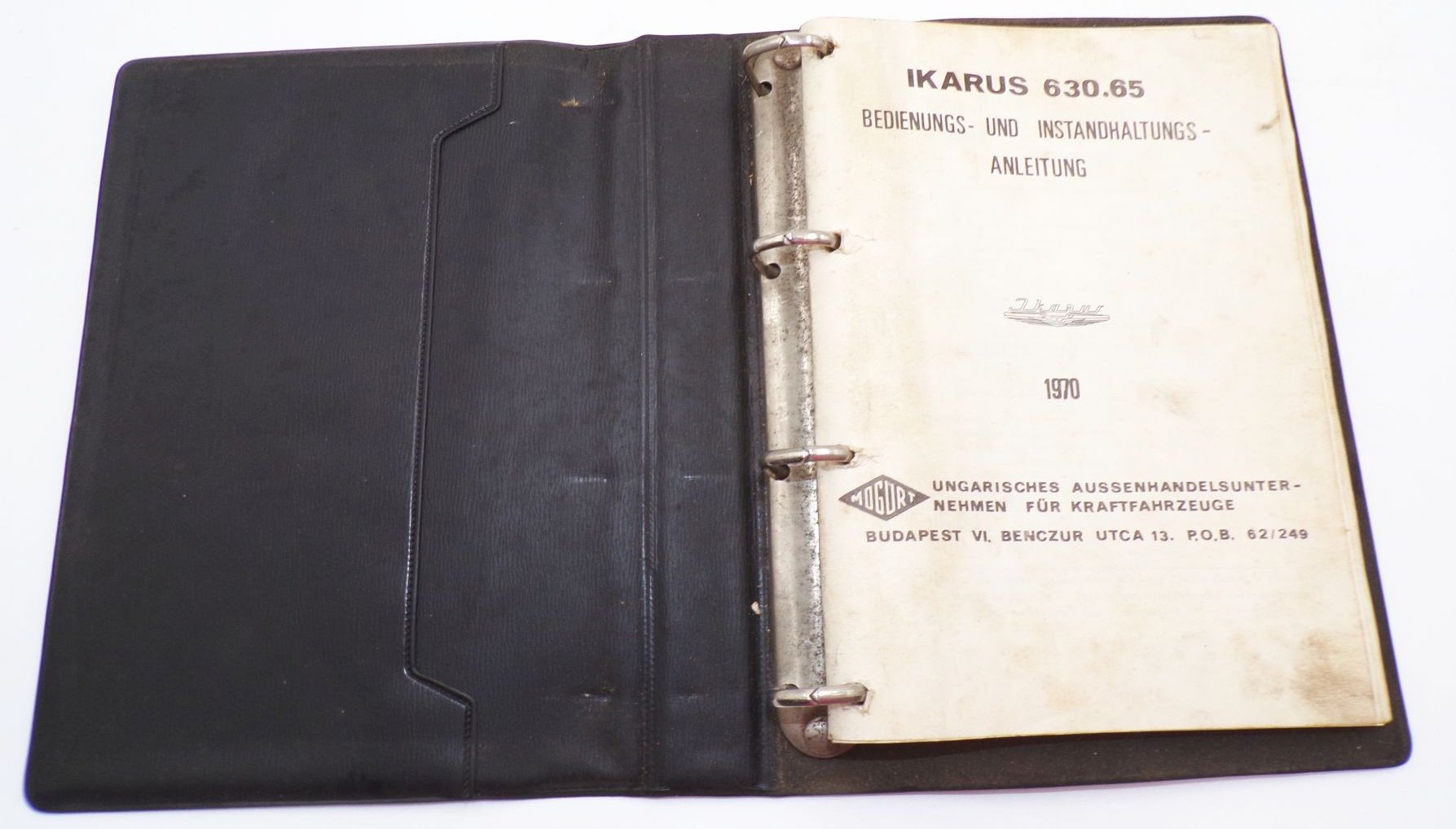 Bedienungsanleitung Ikarus 630.65 Instandhaltung Original Bedienungsanleitung Ikarus 630.65 Instandhaltung Original