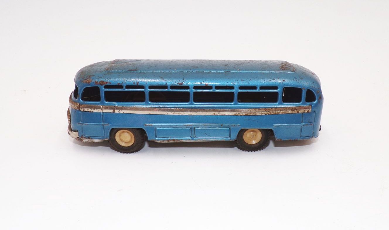 Alte CKO Bus blau Blechspielzeug