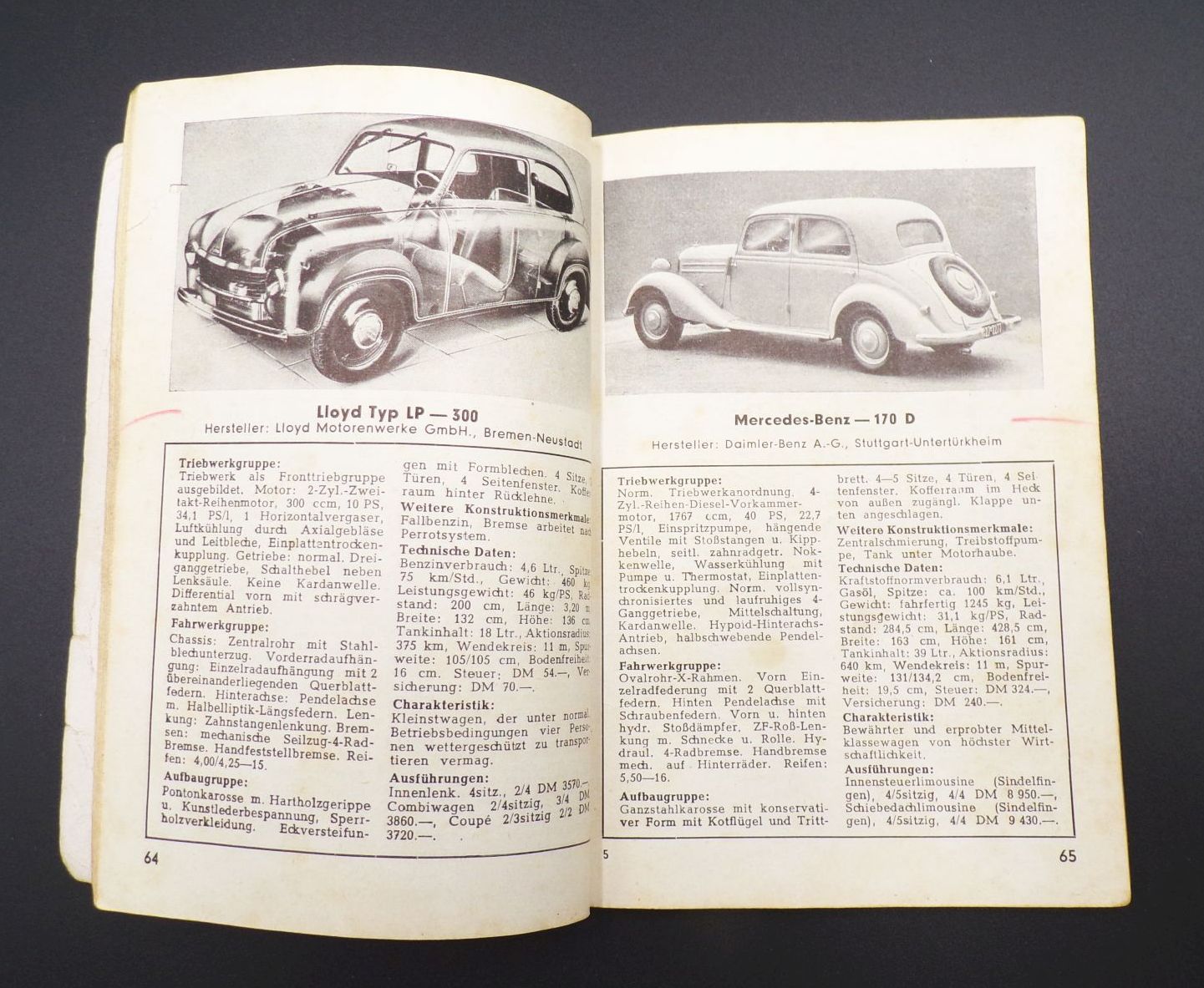 100 Autos in Wort und Bild 1952 