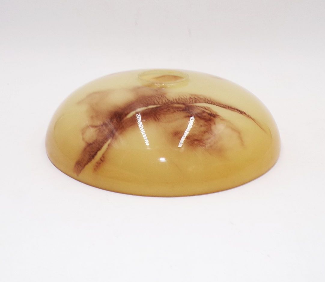 Alte Lampenglas Schale Schalenlampe Art Deco 1940er Marmor Optik