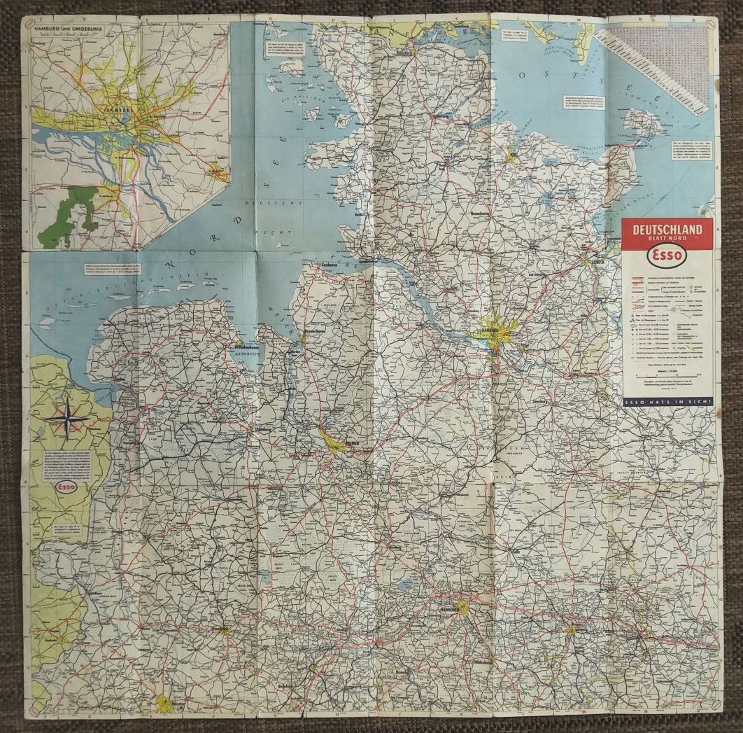 Landkarte Deutschland Blatt Nord Esso Landkarte Deutschland Blatt Nord Esso