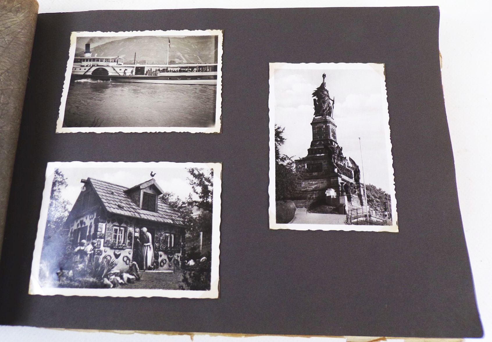 Altes Fotoalbum Rheindampfer Fahrt Reise 1930 er Altes Fotoalbum Rheindampfer Fahrt Reise 1930 er