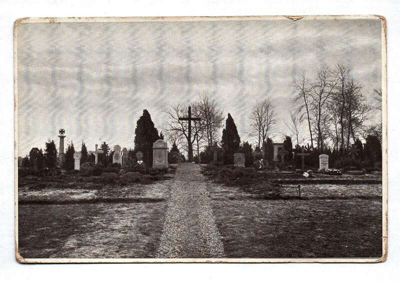 Ak Foto Friedhof Alte Postkarte