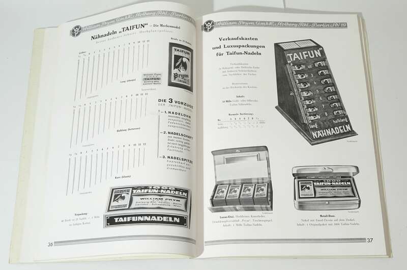 Katalog William Prym Stolberg Rhl. Kurzwaren 1930er Nähutensilien 