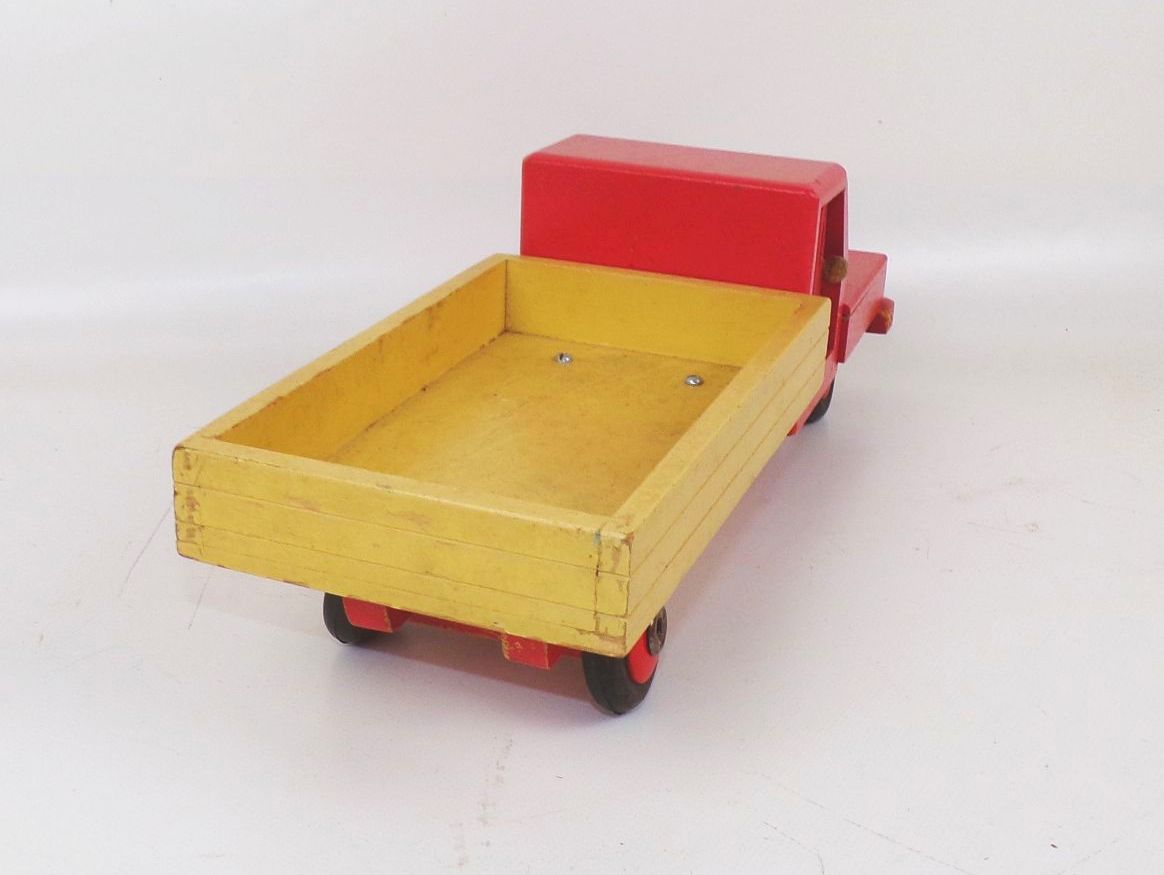 Wolfi Pritschenwagen LKW Laster Woldemar Fischer Pobershau DDR Holzspielzeug