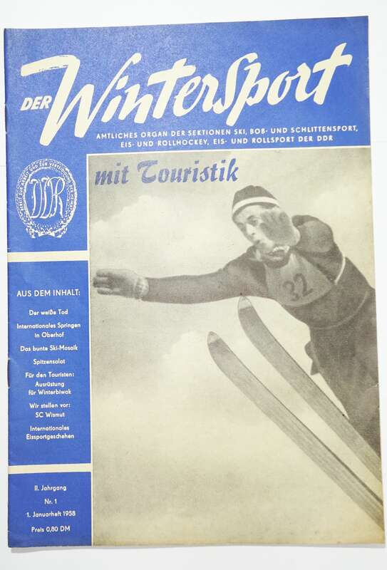 Der Wintersport Nr 1 von 1958 Internationales Springen in Oberhof SC Wismut