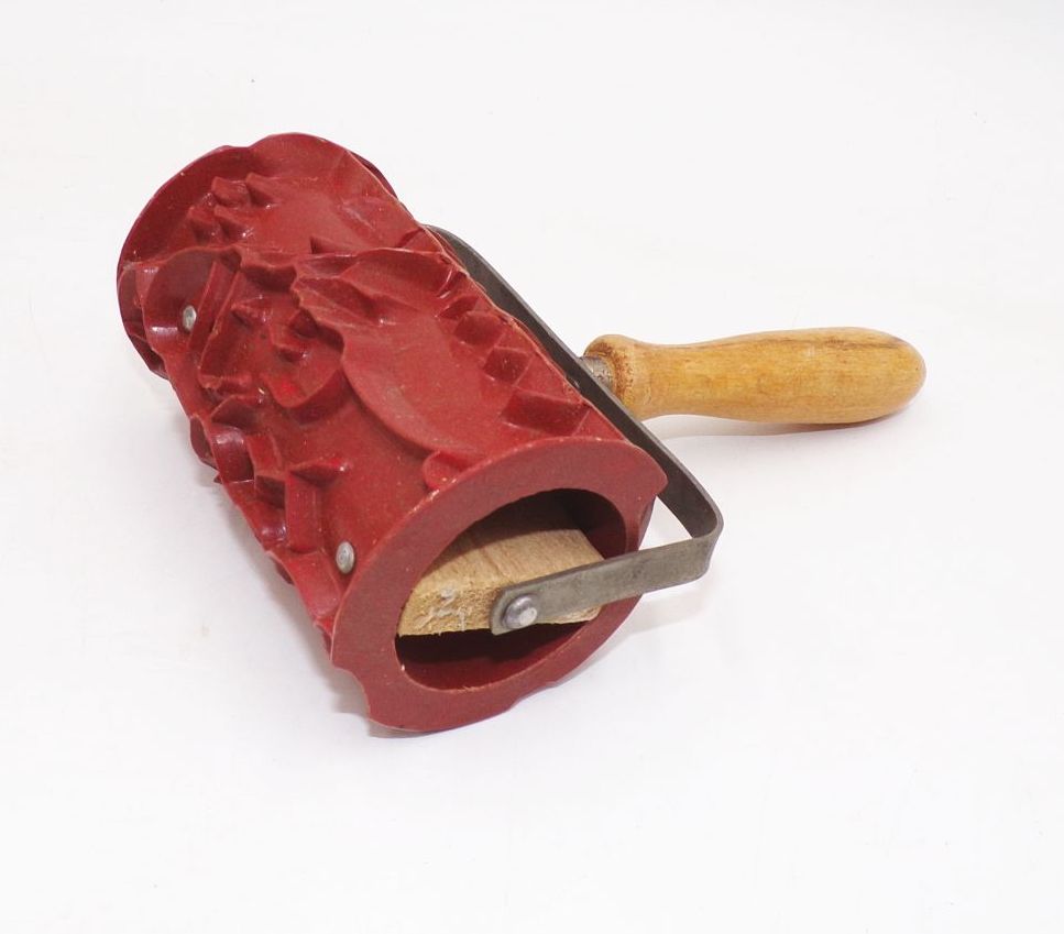 Gebäckausstechrolle mit OVP Plätzchen Keks Ausstecher Form Antik Gebäckausstechrolle mit OVP Plätzchen Keks Ausstecher Form Antik