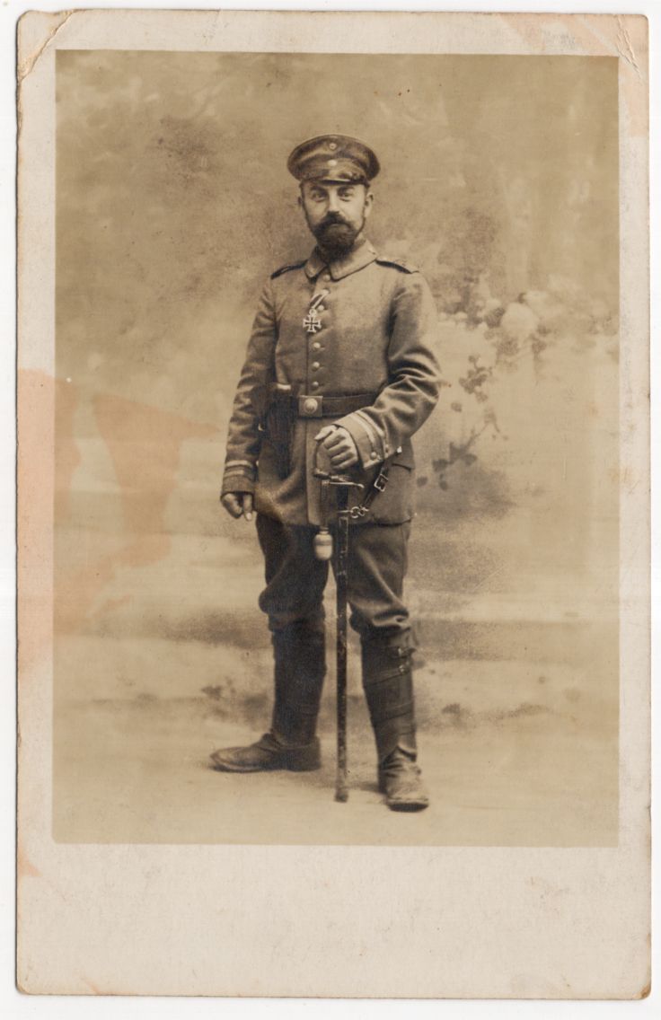 Foto Ak Soldat EK Träger IOD Säbel Deulemont 1914