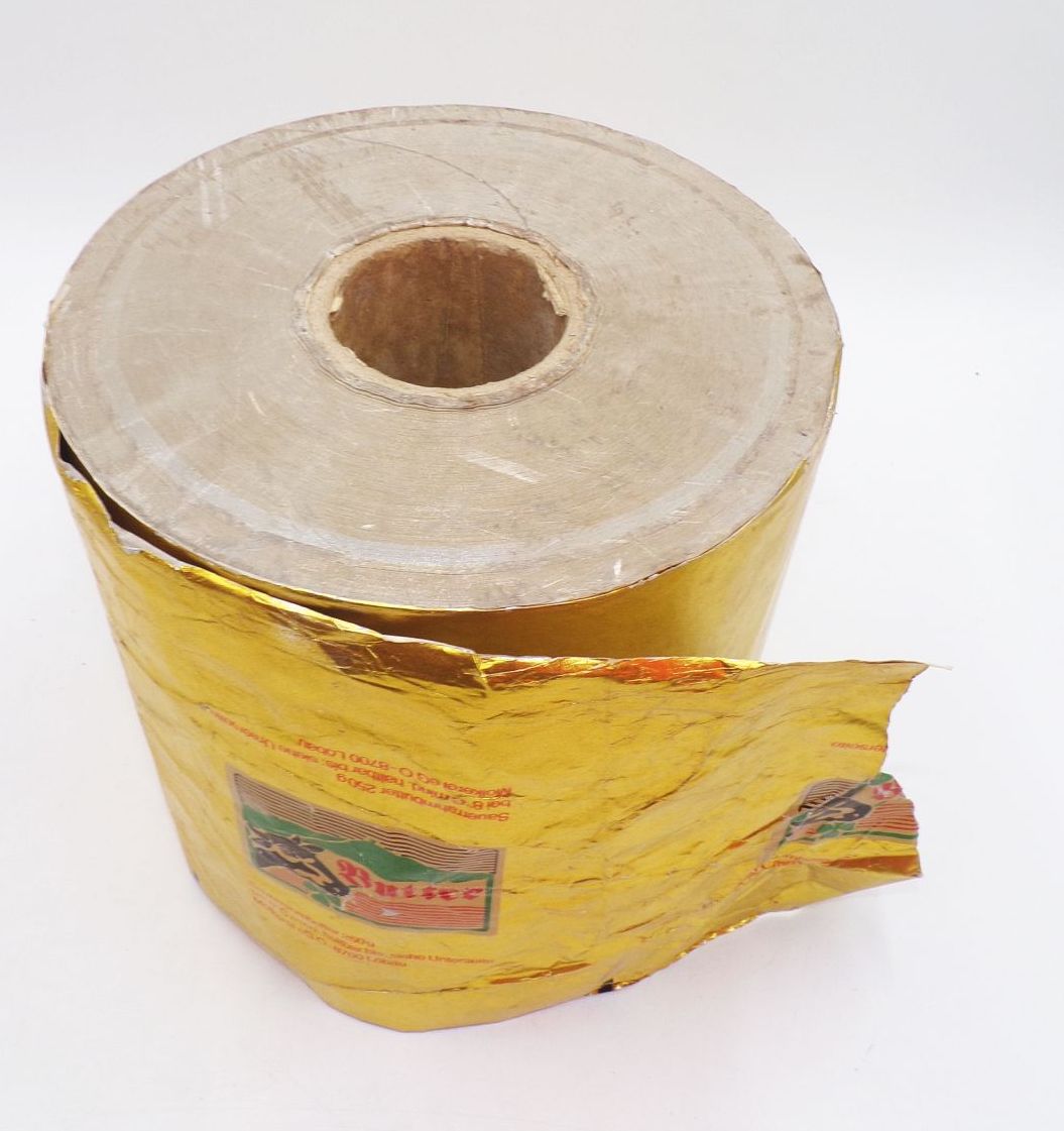 Rolle Butter Papier Löbau Einpackpapier DDR Reklame Sammler 