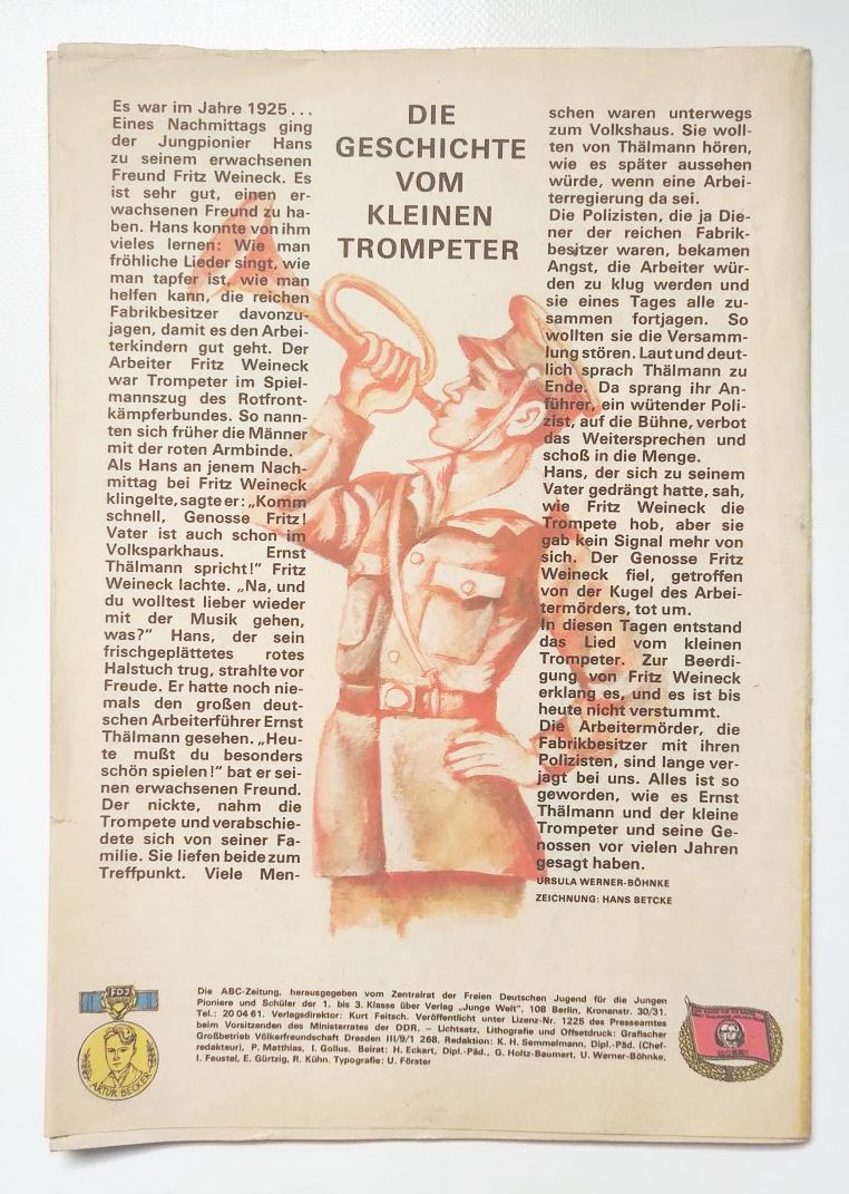 Die ABC Zeitung 1967 Nr 68 Kinder Zeitschrift mit Beilage