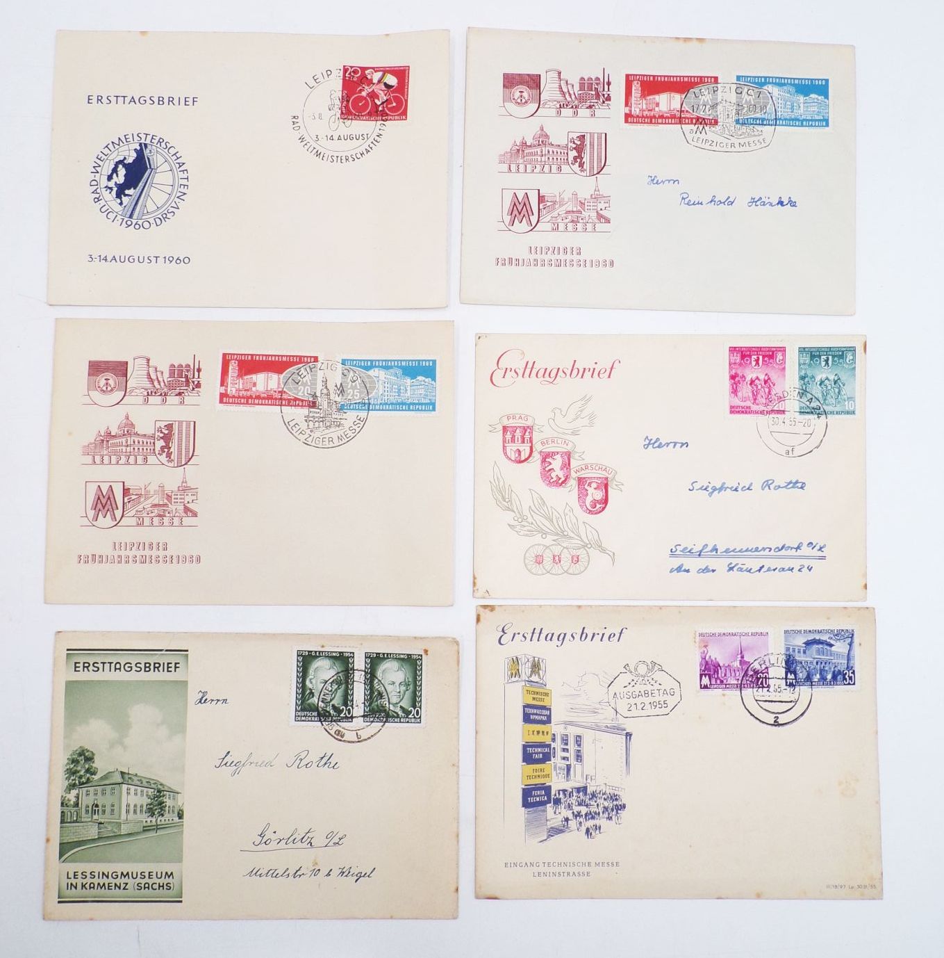 Konvolut DDR Ersttagsbriefe 1954 bis 1991 FDC Konvolut DDR Ersttagsbriefe 1954 bis 1991 FDC