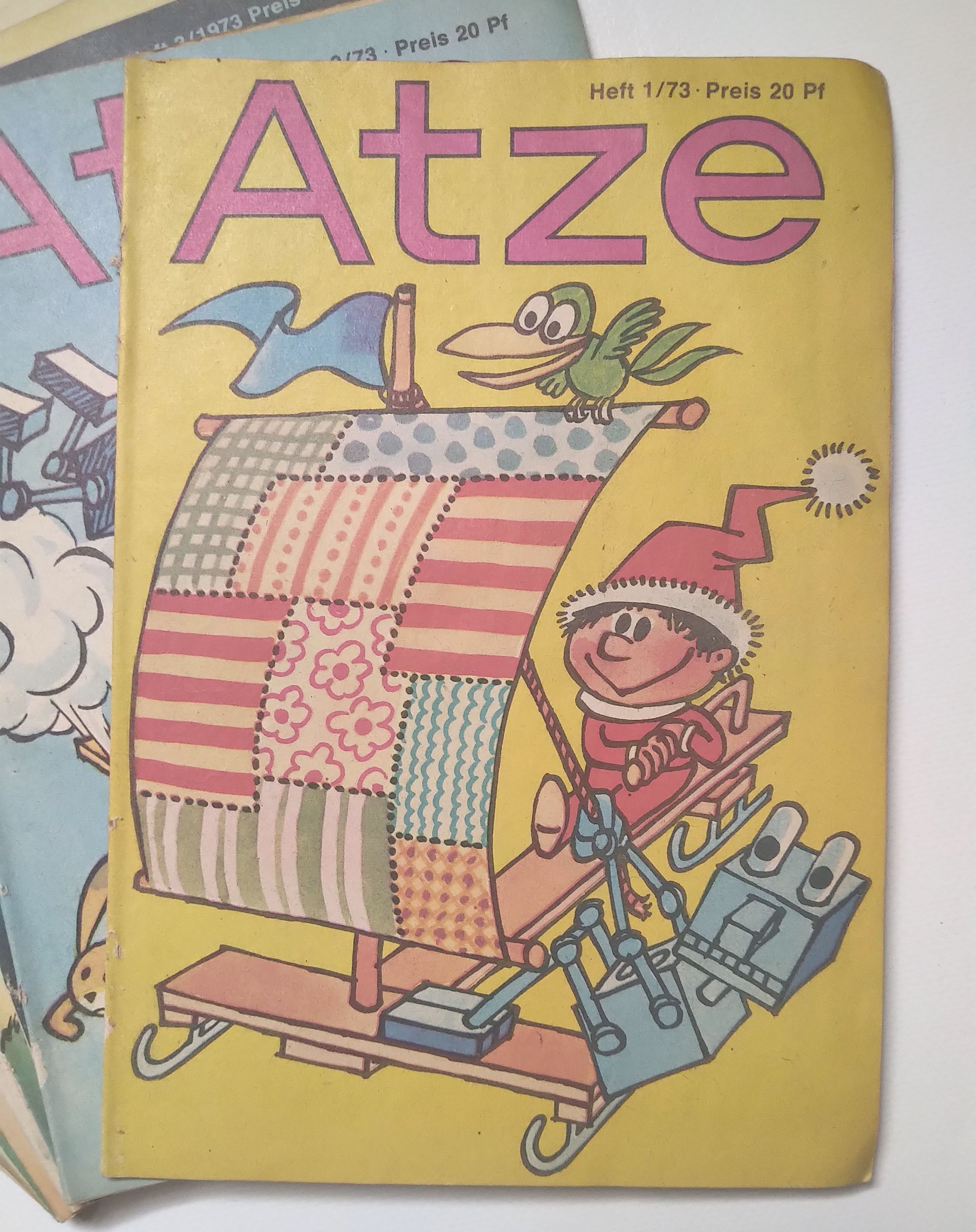 Atze Hefte Original DDR Kinderheft 12 Hefte Jahrgang 1973 Atze Hefte Original DDR Kinderheft 12 Hefte Jahrgang 1973
