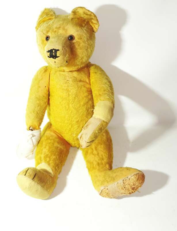 Alter abgeliebter Teddybär Teddy 65 cm Vintage Deko zum herrichten