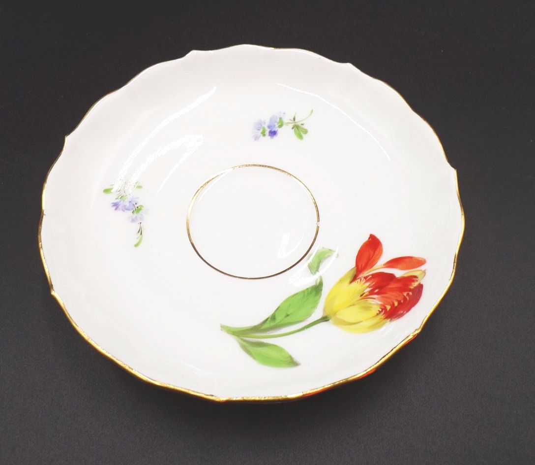 Meissen Porzellan Gedeck 3teilig Tulpe Meissen Porzellan Gedeck 3teilig Tulpe