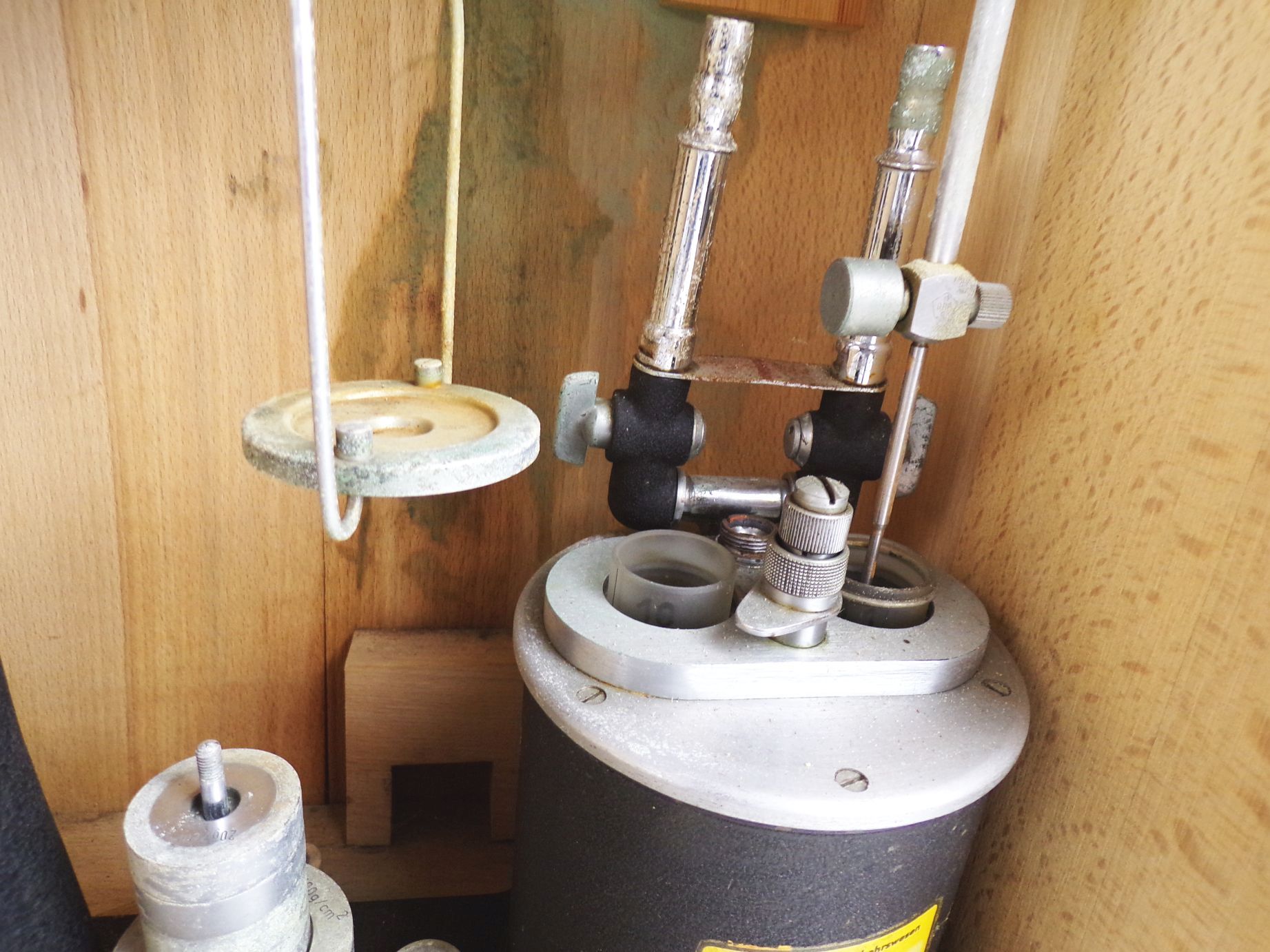 Rheo Viskometer nach Höppler Viscometer Holzkoffer DDR Meßgerät 