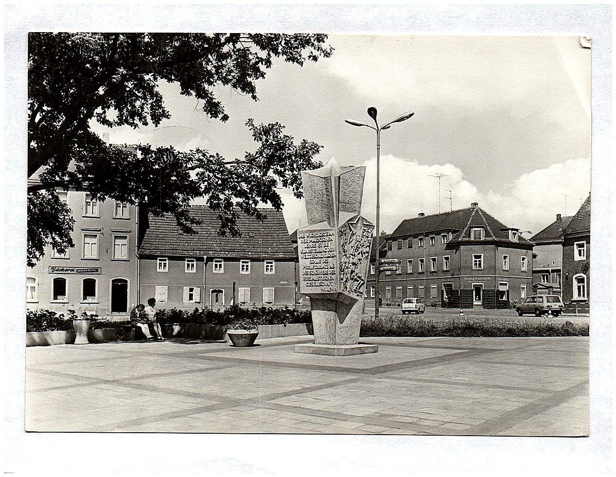 Ak Foto Leninplatz Großenhain DDR Sachsen Ak Foto Leninplatz Großenhain DDR Sachsen
