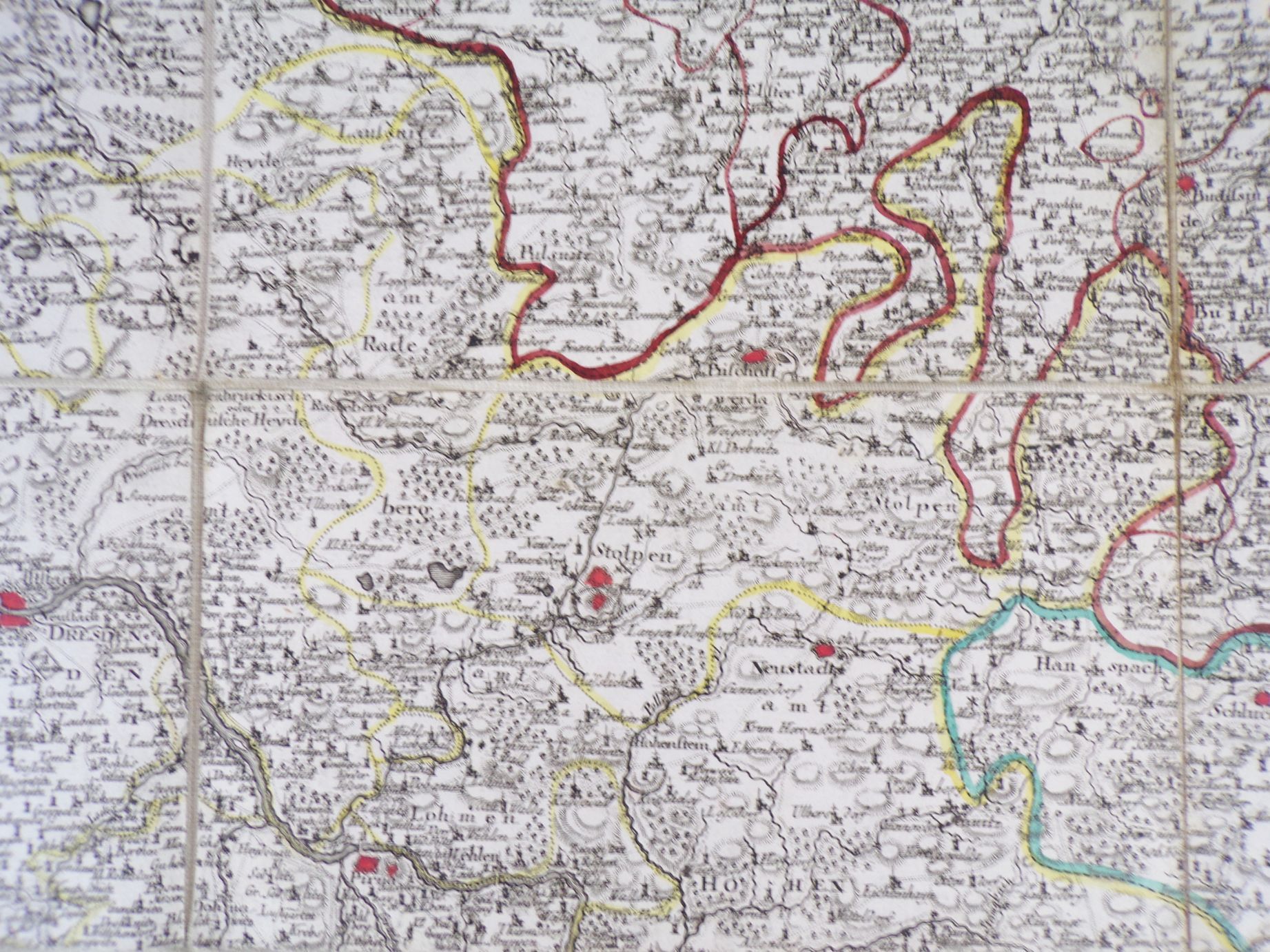 Le Royaume De Boheme 7 Kupferstich Landkarten um 1760 Böhmen