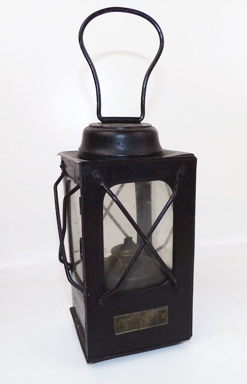 Alte Laterne Heckers Sohn Dresden Handlampe true Vintage