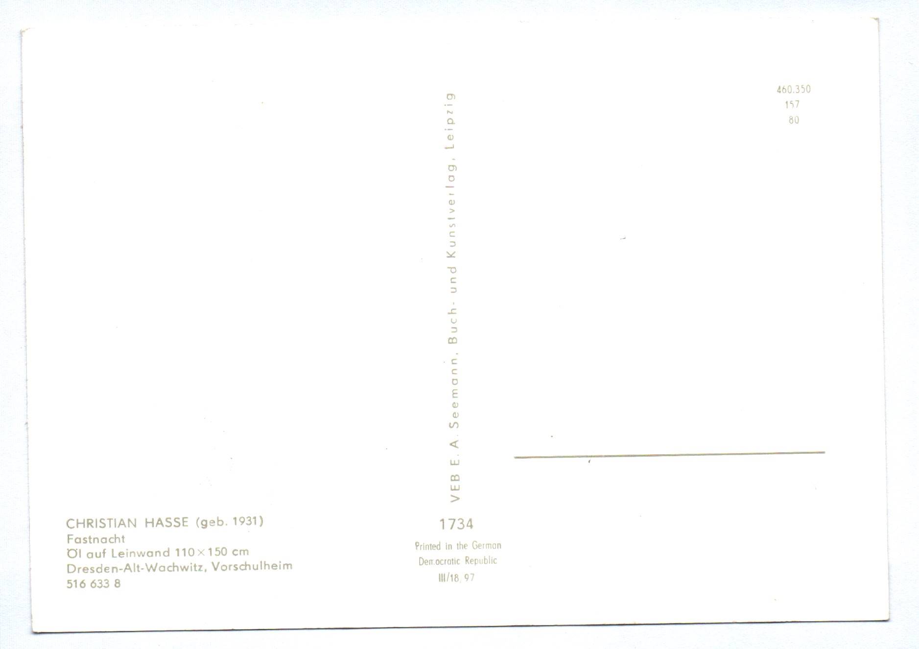 Künstler Ak Christian Hasse Fastnacht Kunst Kinder