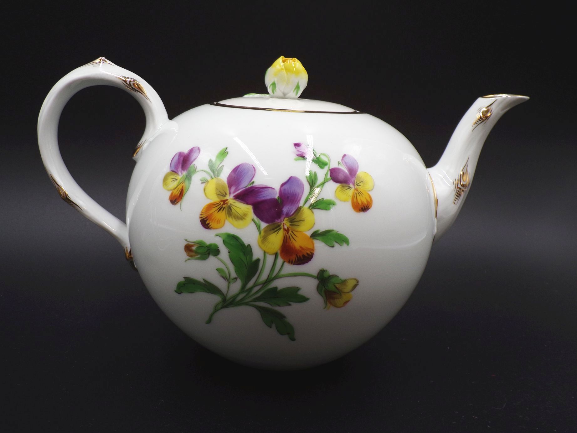 Alte Meissen Teekanne Bunte Blume 2 Wahl 