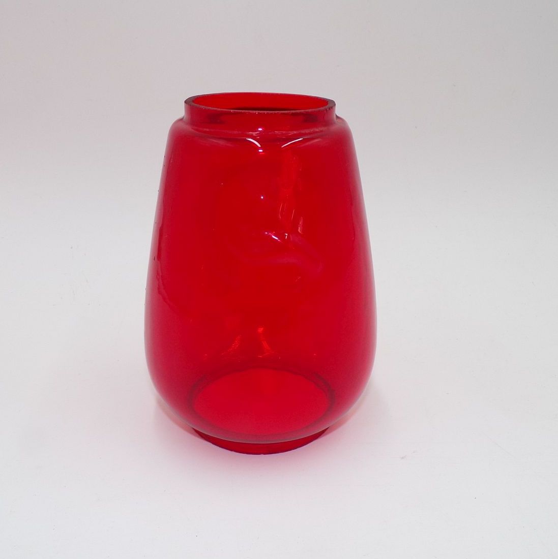 Altes Feuerhand Lampenglas Rot Ersatzglas 