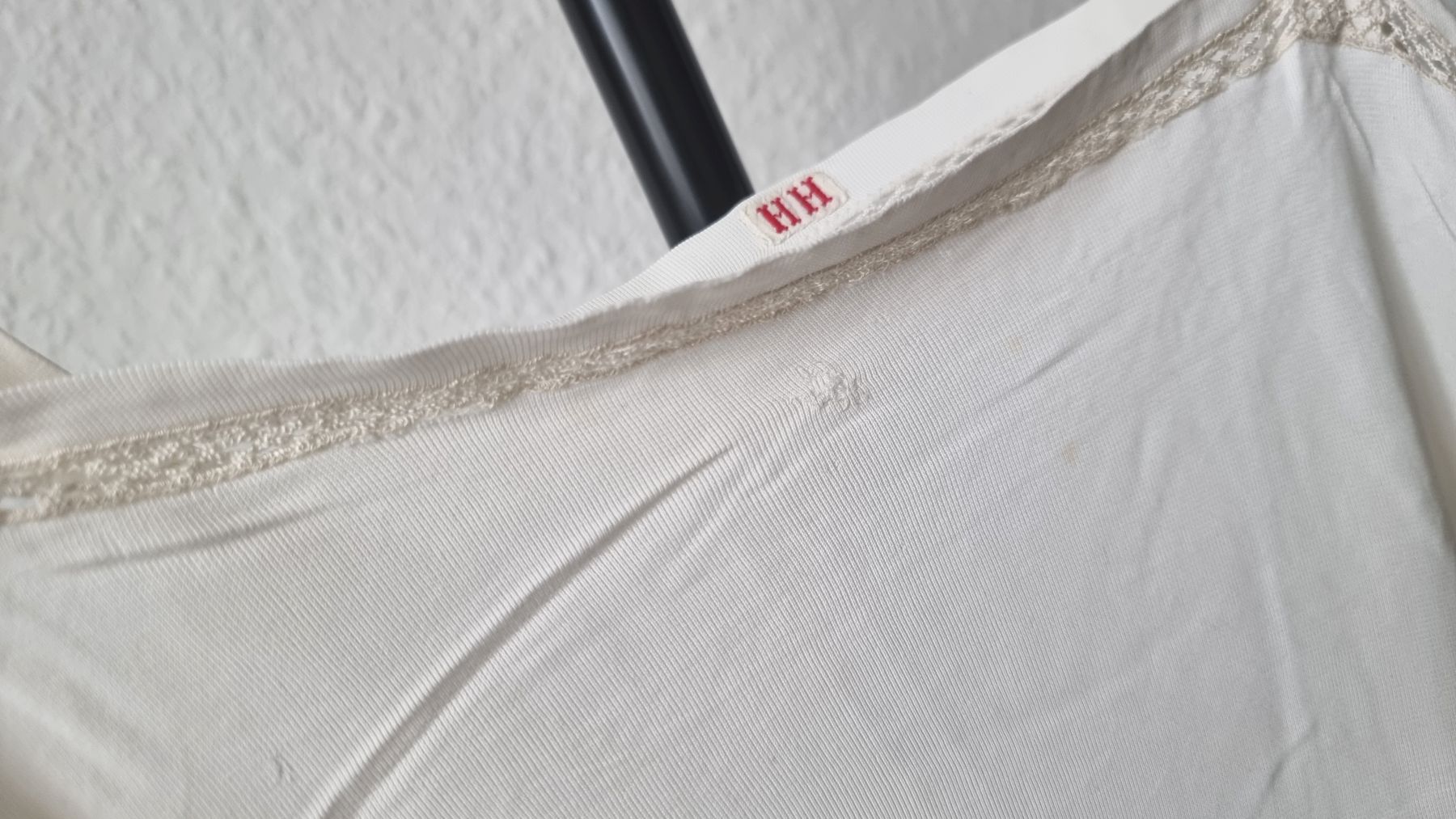 Damen Nachthemd Vintage weiß Negligee Damen Nachthemd Vintage weiß Negligee