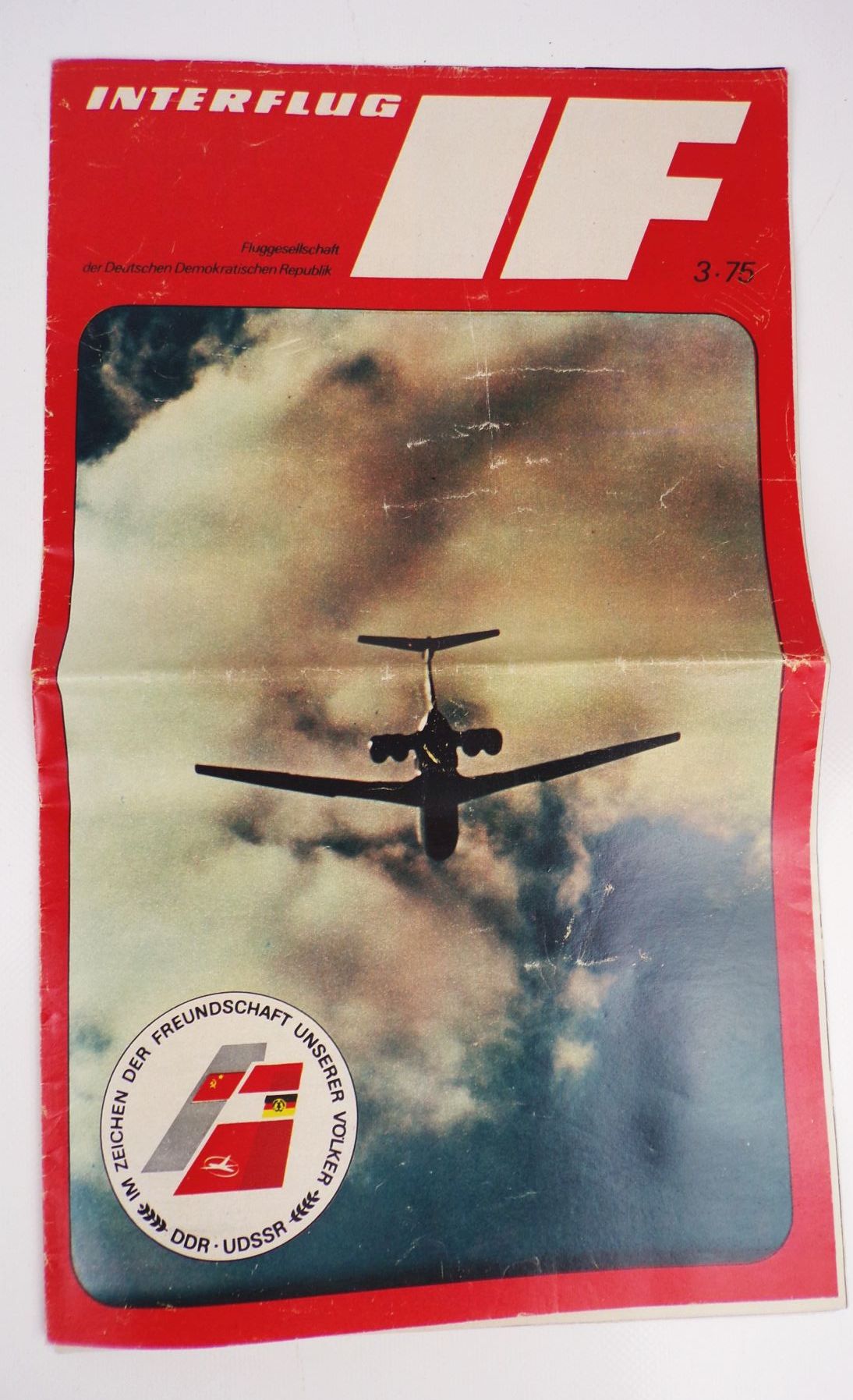 Interflug Zeitschrift 3 von 1975 DDR Fluggesellschaft Luftfahrt 