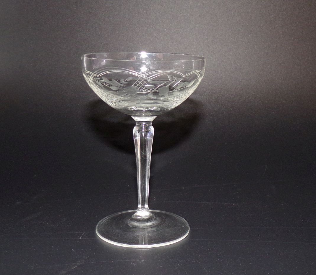 Alte Likörgläser geschliffenes Dekor 5 Stück transparent Vintage Gläser