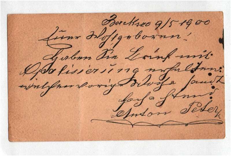 Ungarn Ganzsache 1900 an Glasfabrik Demitz Thumitz 