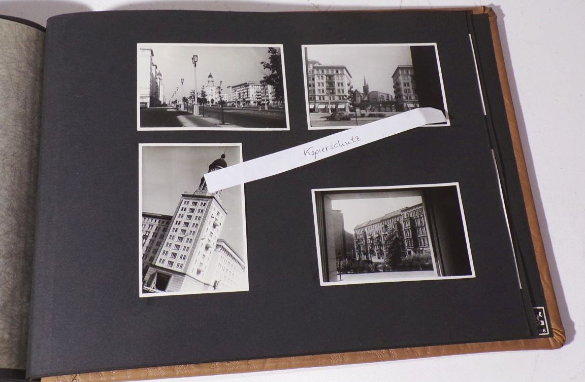 Fotoalbum zerstörtes Dresden Berlin Stalinallee Kirche zur Heimat 1956